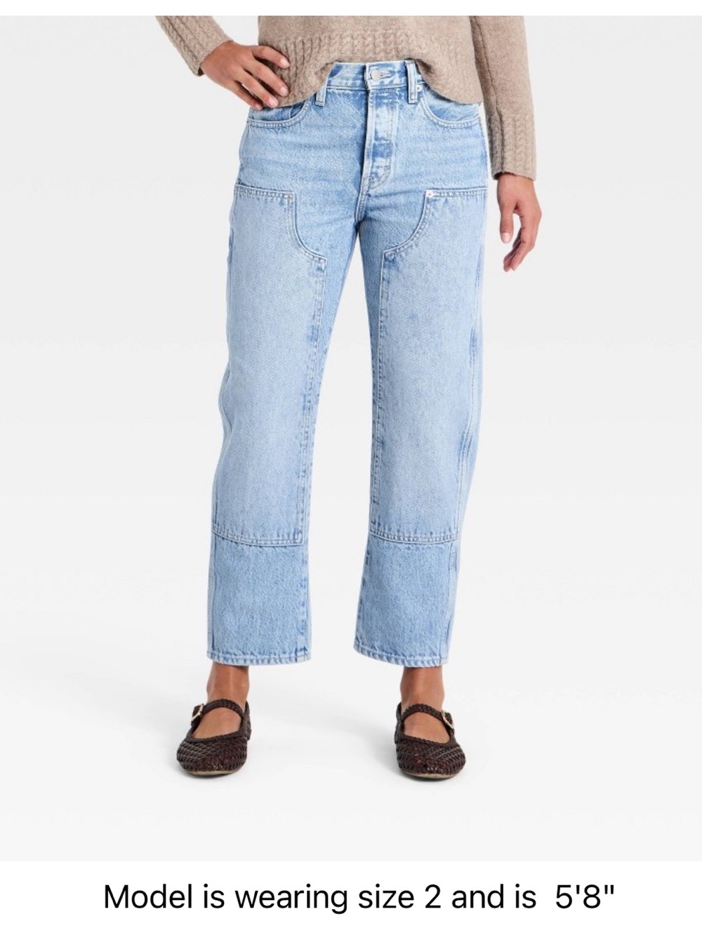 UNIVERSAL THREAD MIDRISE PAINTER BOYFRIEND JEANS